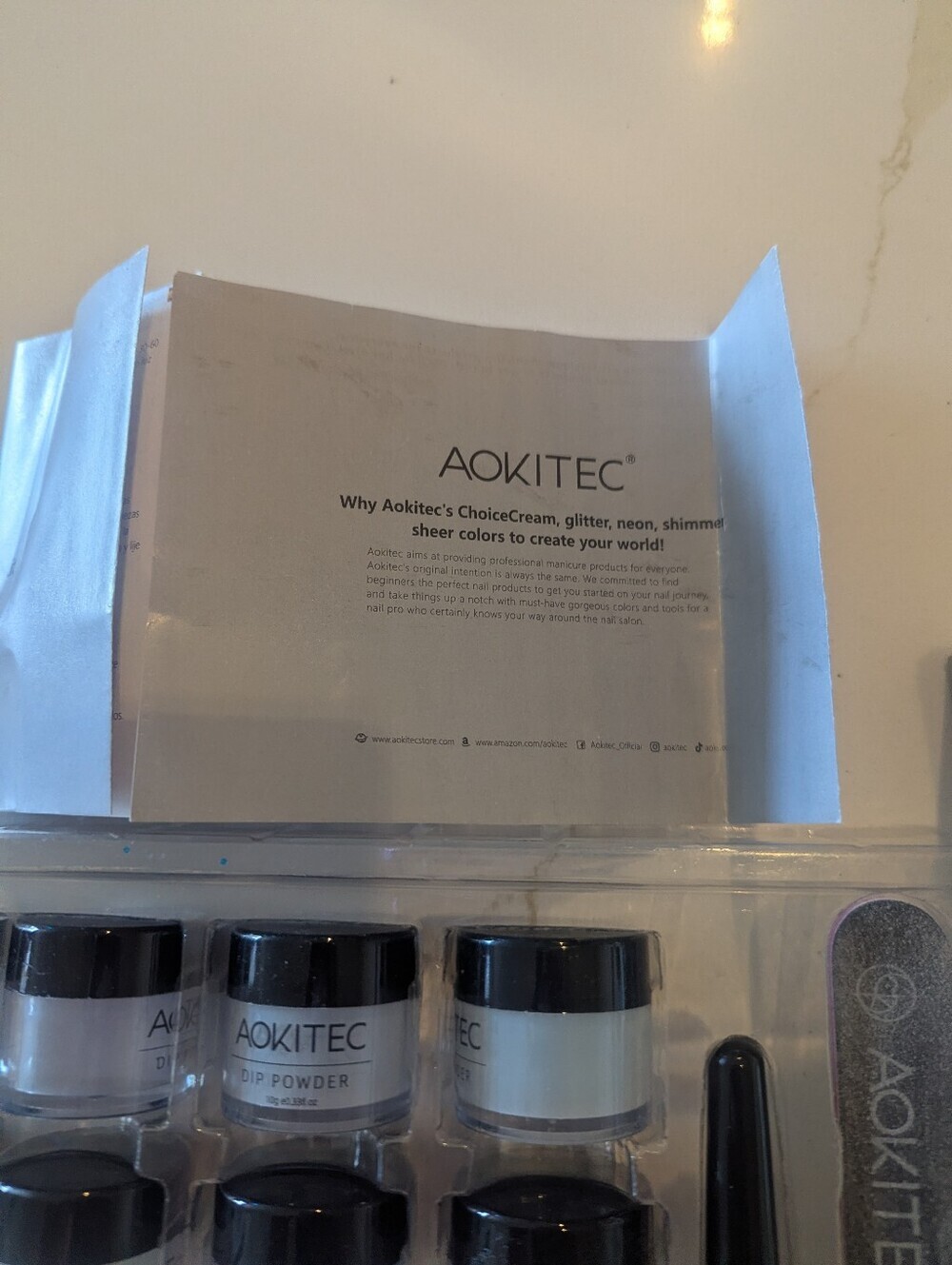 AokitEC Acrylic Nail Powder & Liquid Kit in Pastel Shades - Picture 6 of 8